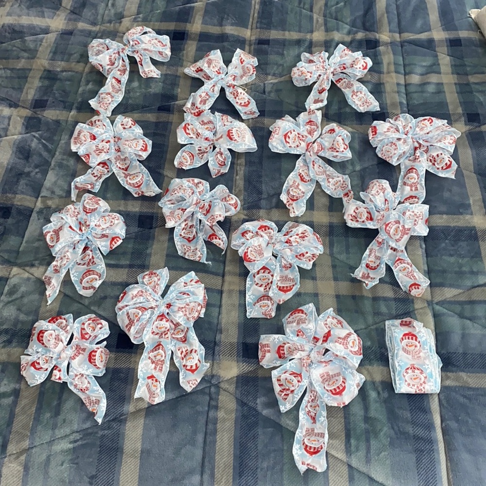 Christmas bows set bundle (14 pcs)